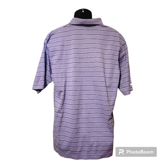 Bay Harbor Purple Striped Polo Men's Size XL by Baypointe - Picture 3 of 5